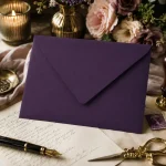 Plic 133x184mm violet Aubergine 120gr