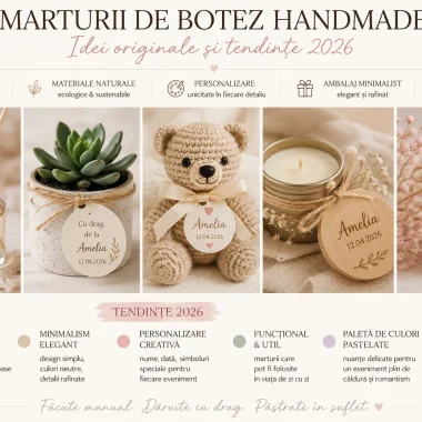 Marturii de botez handmade – Idei originale si tendinte 2026
