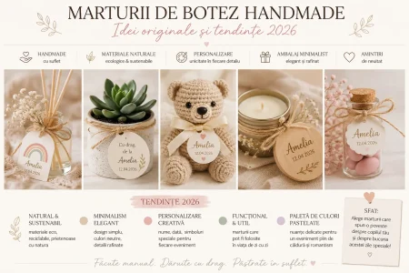 Marturii de botez handmade – Idei originale si tendinte 2026 2 marturii botez fetita - idei si modele