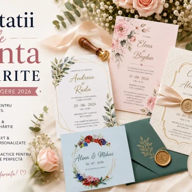 Invitatii nunta tiparite - ghid alegere 2026 1 Invitatii nunta tiparite – ghid alegere 2026