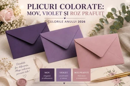 Plicuri colorate mov, violet si roz prafuit - culorile anului 2026 2 Plicuri colorate mov, violet si roz prafuit - culorile anului 2026